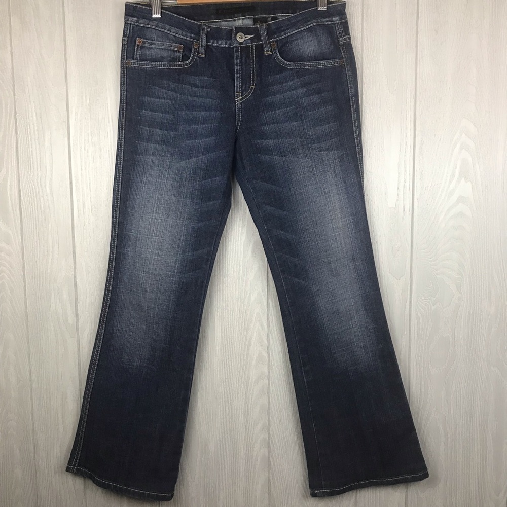 Buffalo David Bitten flare leg distressed jeans